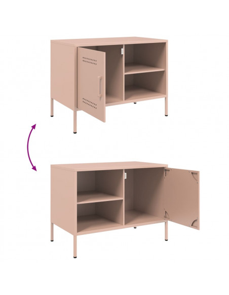 Mobile TV Rosa 68x39x50,5 cm in Acciaio