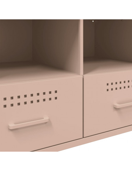 Mobile TV Rosa 68x39x50,5 cm in Acciaio Laminato a Freddo