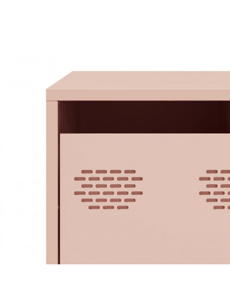 Mobile TV Rosa 68x50x43,5 cm in Acciaio Laminato a Freddo