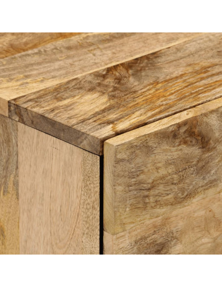 Comodino 50x33x60 cm in Legno Massello di Mango