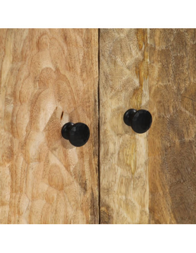 Comodino 50x33x60 cm in Legno Massello di Mango