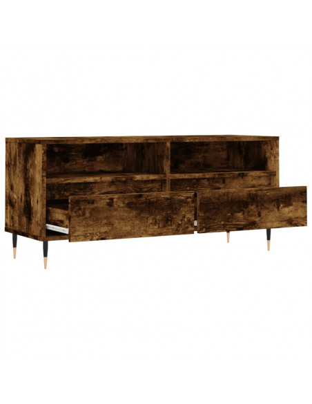 Mobile TV Rovere Fumo 100x34,5x44,5 cm in Legno Multistrato