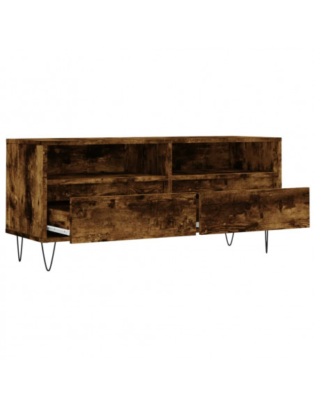 Mobile TV Rovere Fumo 100x34,5x44,5 cm in Legno Multistrato