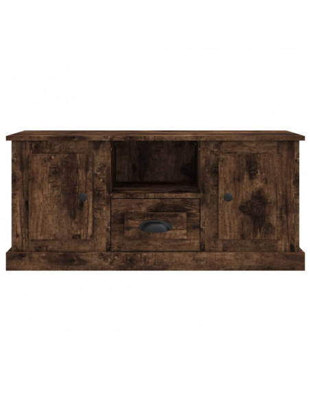Mobile TV Rovere Fumo 100x35,5x45 cm in Legno Multistrato