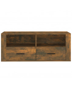 Mobile TV Rovere Fumo 100x35x40 cm in Legno Multistrato