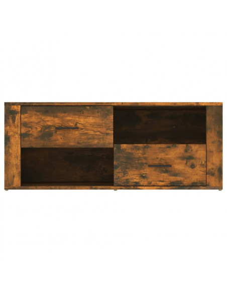 Mobile TV Rovere Fumo 100x35x40 cm in Legno Multistrato
