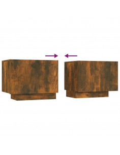 Mobile TV Rovere Fumo 100x35x40 cm in Legno Multistrato