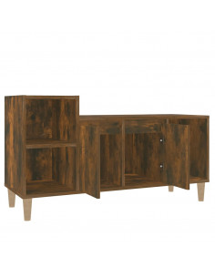 Mobile TV Rovere Fumo 100x35x55 cm in Legno Multistrato