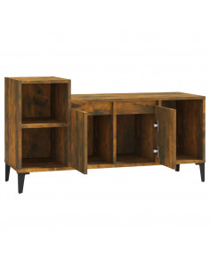 Mobile TV Rovere Fumo 100x35x55 cm in Legno Multistrato