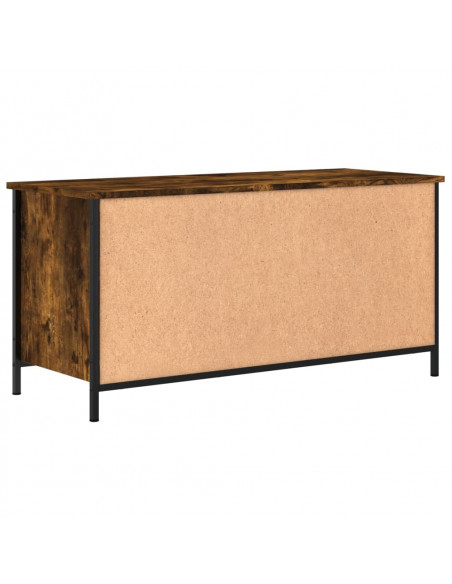 Mobile TV Rovere Fumo 100x40x50 cm in Legno Multistrato