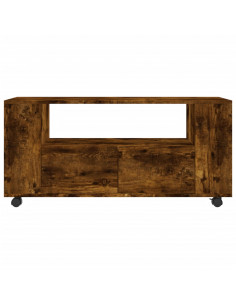 Mobile TV Rovere Fumo 102x34,5x43 cm in Legno Multistrato