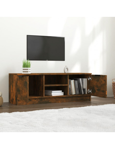 Mobile TV Rovere Fumo 102x35x36,5 cm in Legno Multistrato