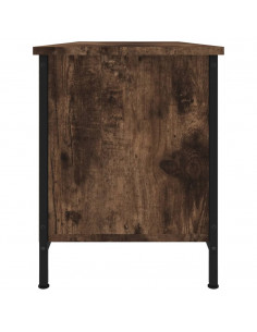 Mobile TV Rovere Fumo 102x35x45 cm in Legno Multistrato