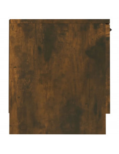 Mobile TV Rovere Fumo 140x35x40 cm in Legno Ingegnerizzato