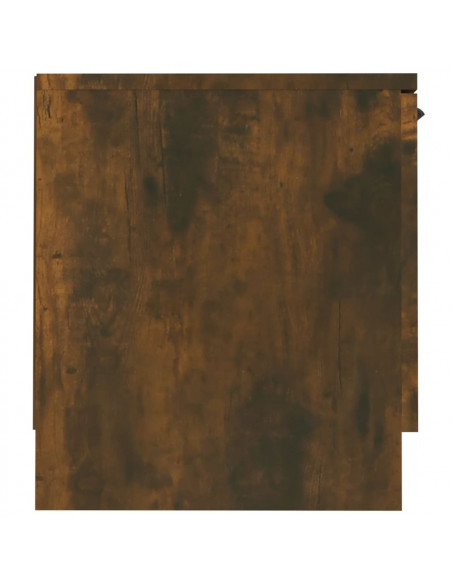 Mobile TV Rovere Fumo 140x35x40 cm in Legno Ingegnerizzato