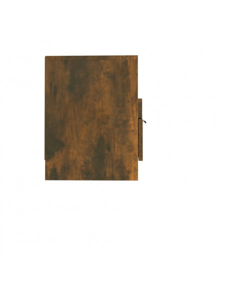 Mobile TV Rovere Fumo 150x33,5x45 cm in Legno Ingegnerizzato