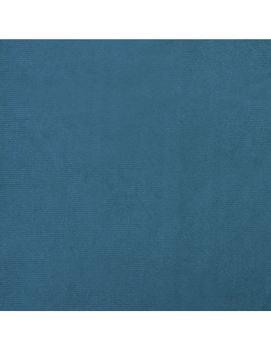 Divano per Bambini Blu 50x40x26,5 cm in Velluto