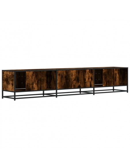Mobile TV Rovere Fumo 210x35x41 cm in Truciolato