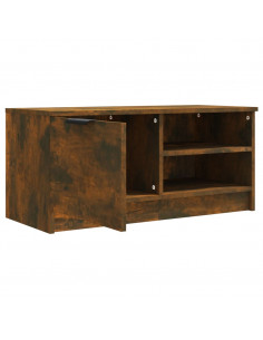 Mobile TV Rovere Fumo 80x35x36,5 cm in Legno Multistrato
