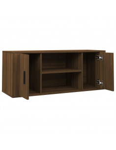 Mobile TV Rovere Marrone 100x35x40 cm in Legno Multistrato