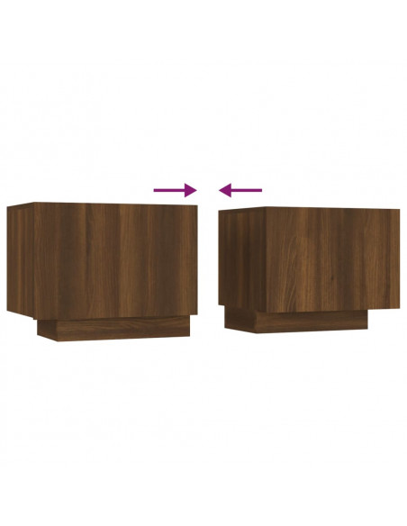 Mobile TV Rovere Marrone 100x35x40 cm in Legno Multistrato