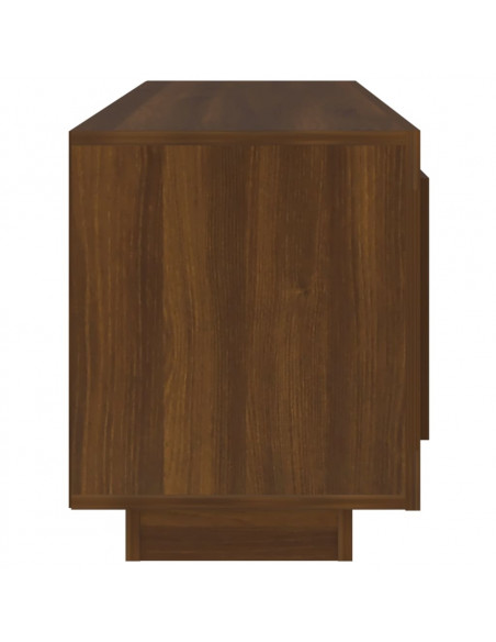 Mobile TV Rovere Marrone 102x35x45 cm in Legno Multistrato