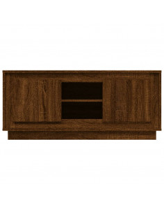 Mobile TV Rovere Marrone 102x35x45 cm in Legno Multistrato