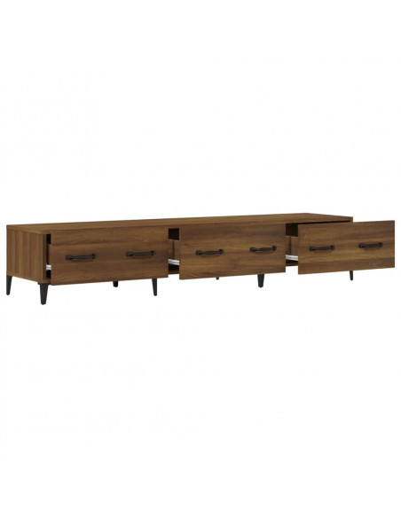 Mobile TV Rovere Marrone 150x34,5x30 cm in Legno Multistrato
