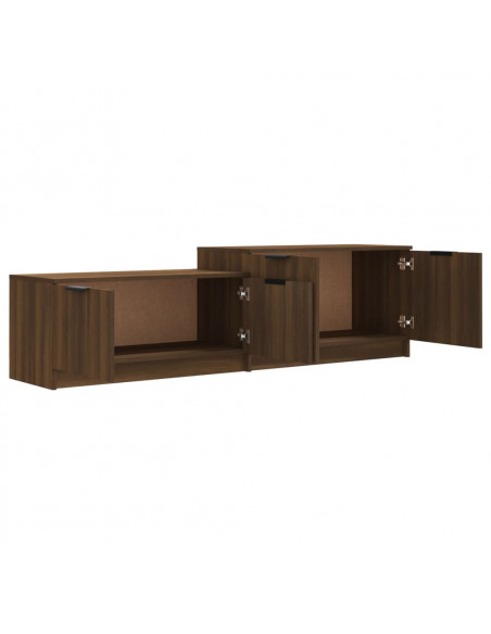 Mobile TV Rovere Marrone 158,5x36x45 cm in Legno Multistrato
