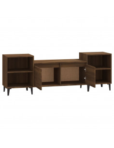 Mobile TV Rovere Marrone 160x35x55 cm in Legno Multistrato