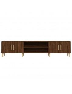 Mobile TV Rovere Marrone 180x31,5x40 cm in Legno Multistrato