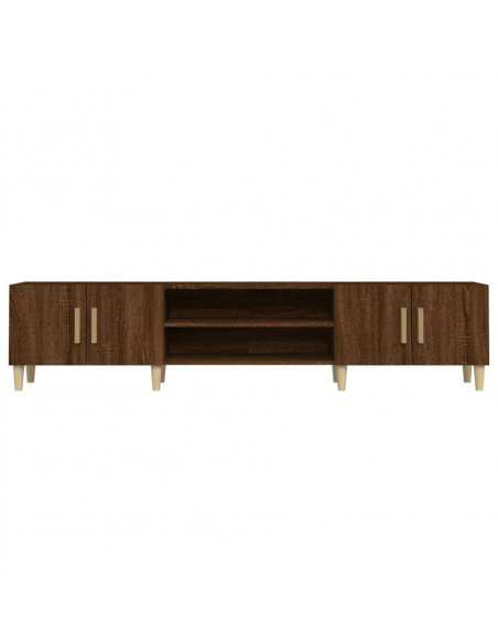 Mobile TV Rovere Marrone 180x31,5x40 cm in Legno Multistrato