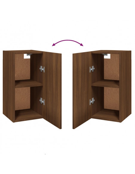 Mobile TV Rovere Marrone 30,5x30x60 cm Legno Multistrato