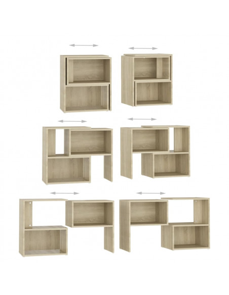 Mobile TV Rovere Sonoma 104x30x52 cm in Legno Multistrato