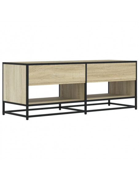 Mobile TV Rovere Sonoma 120,5x40x46cm Legno Multistrato Metallo