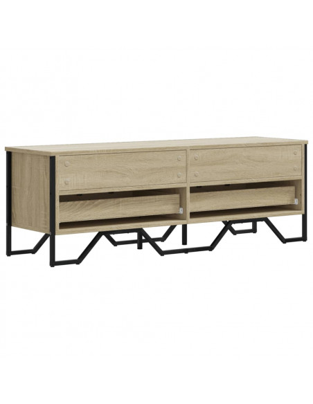 Mobile TV Rovere Sonoma 122x34x41 cm in Legno Multistrato