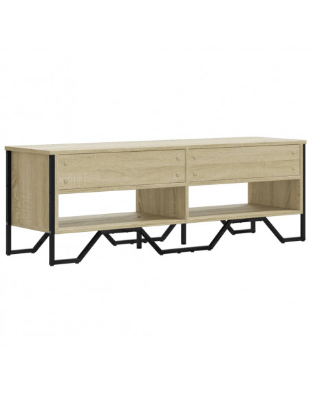 Mobile TV Rovere Sonoma 122x34x41 cm in Legno Multistrato