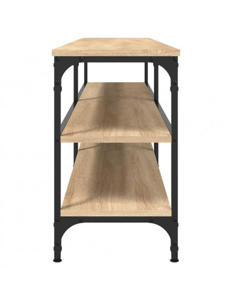 Mobile TV Rovere Sonoma 180x30x50cm Legno Multistrato e Metallo