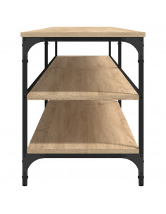 Mobile TV Rovere Sonoma 200x30x50cm Legno Multistrato e Metallo