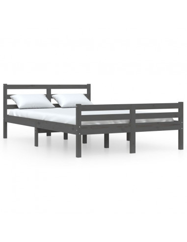 Giroletto Grigio in Legno Massello 150x200 cm King Size