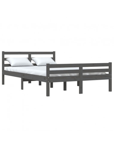 Giroletto Grigio in Legno Massello 150x200 cm King Size