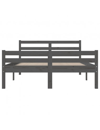 Giroletto Grigio in Legno Massello 150x200 cm King Size