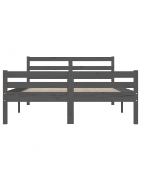 Giroletto Grigio in Legno Massello 150x200 cm King Size