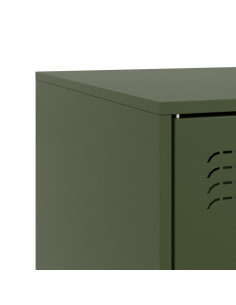 Mobile TV Verde Oliva 67x39x44 cm in Acciaio