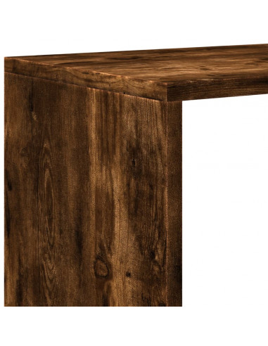 Libreria 4 Ripiani Rovere Fumo 131,5x29x131,5 cm in Truciolato