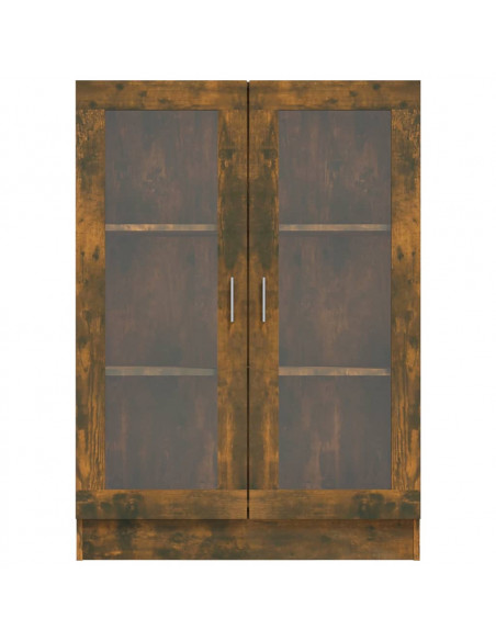 Mobile Vetrina Rovere Fumo 82,5x30,5x115cm in Legno Multistrato