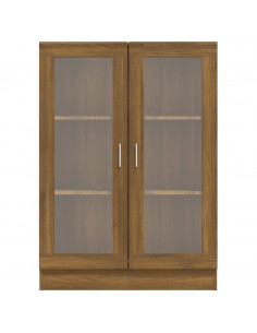 Mobile Vetrina Rovere Marrone 82,5x30,5x115cm Legno Multistrato