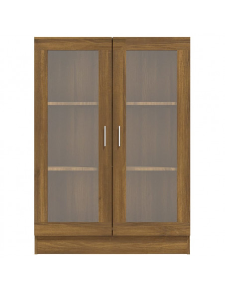 Mobile Vetrina Rovere Marrone 82,5x30,5x115cm Legno Multistrato