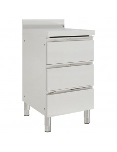 Mobiletti da Cucina Commerciale 2 pz in Acciaio Inox