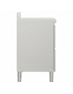 Mobiletti da Cucina Commerciale a 2 Cassetti 2 pz Acciaio Inox